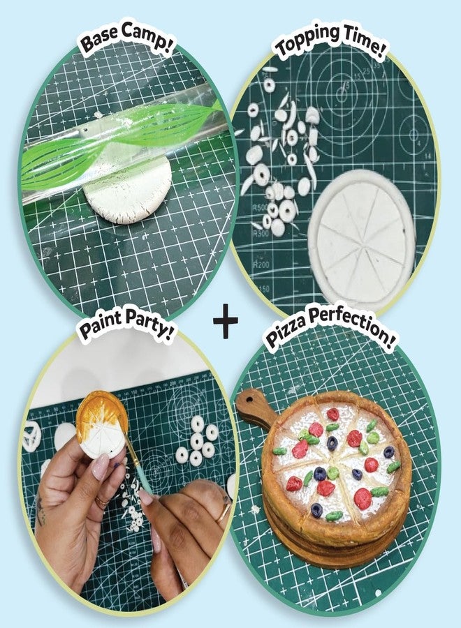 iCraft DIY Clay Art Kit for Kids 8+ - Food Sculpting, Painting & Modeling - Pizza, Burger & Donuts - Fine Motor Skills & Creativity - Includes Clay, Paint, Tools & More - Image 4
